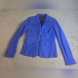 J. Crew Blazer Blue Ladies 8 Tall Business Casual Layering